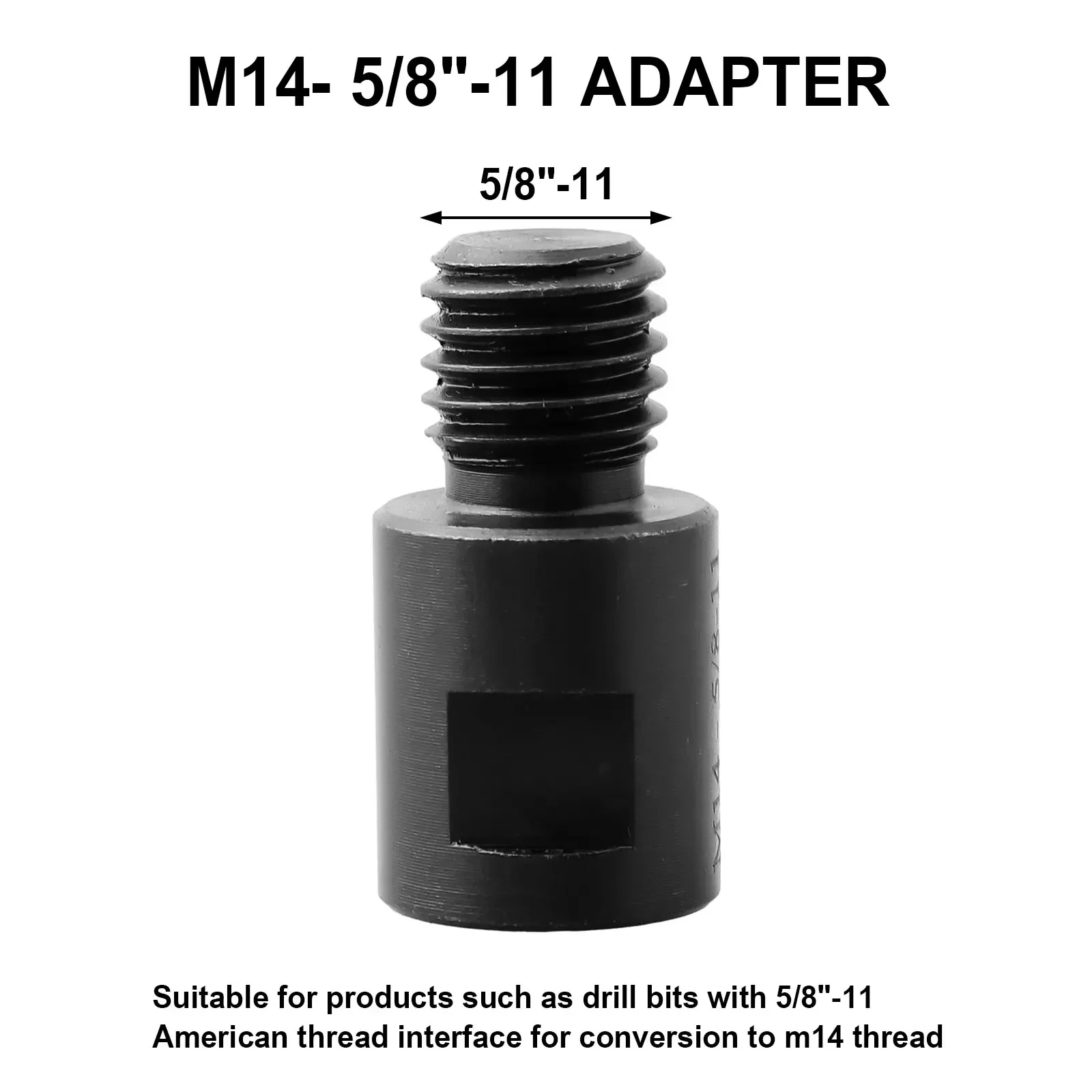 1PC Converter Diamond Core Bits Adapter 5/8"-11 To To 5/8"-11 Drill Adapter For Grinder Wet Polisher Polishing Machine