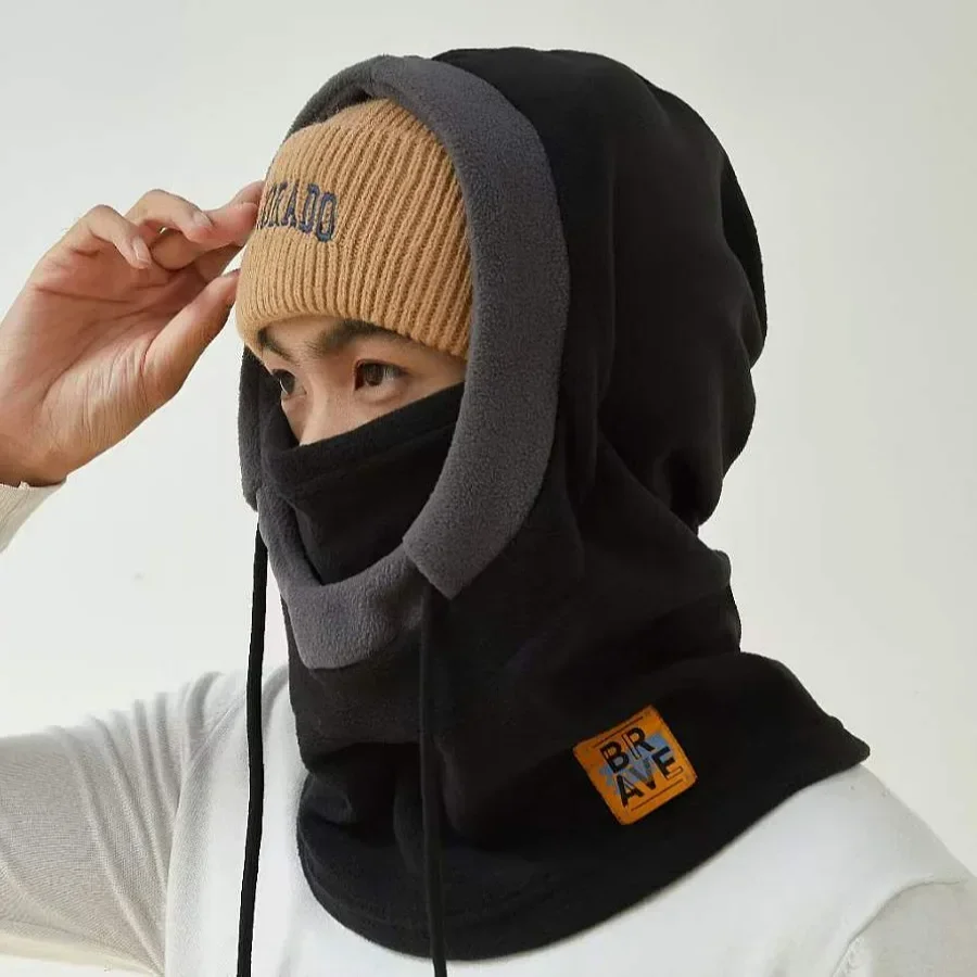 Winter Polar Coral Hat Fleece Balaclava Men Face Warmer Beanies Thermal Head Cover Tactical Military Sports Scarf Caps