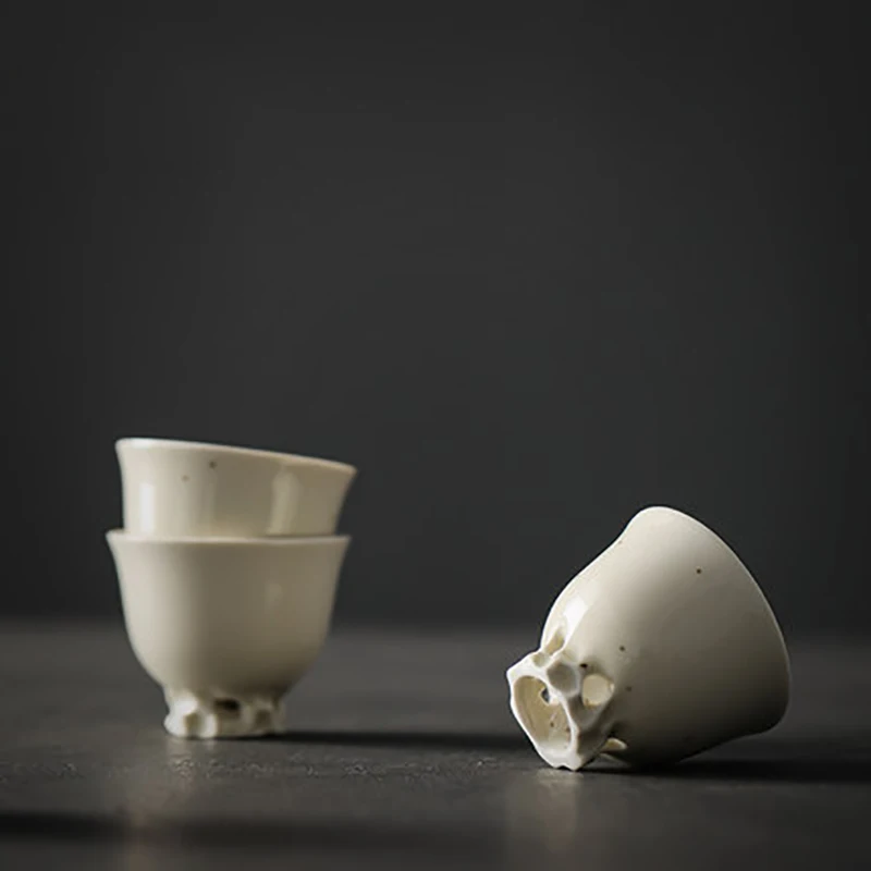 Zen Ceramic Teacup Travel Personal Heart Sutra Meditation Tea Cup Bowl Master Cup Household Ceremony Teaware Gifts