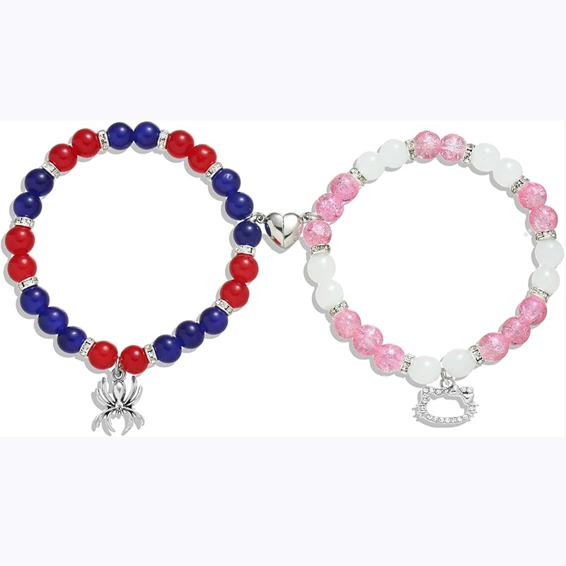 Spider Friendship Bracelets Matching Bracelets For Couples Best Friends Bff Spider Bracelet Jewelry Gifts For Women Teen Girls