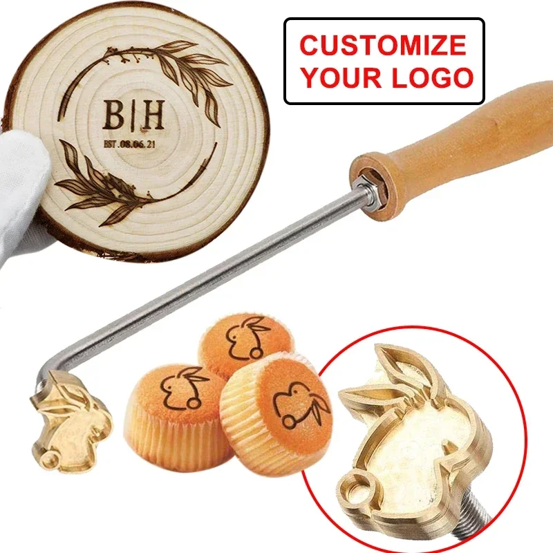 Embossing Brass Stamp Heat Press Machinine Leather Iron Hot Stamping Craft Tools for Foil/Cake/Bread/Wood /leather