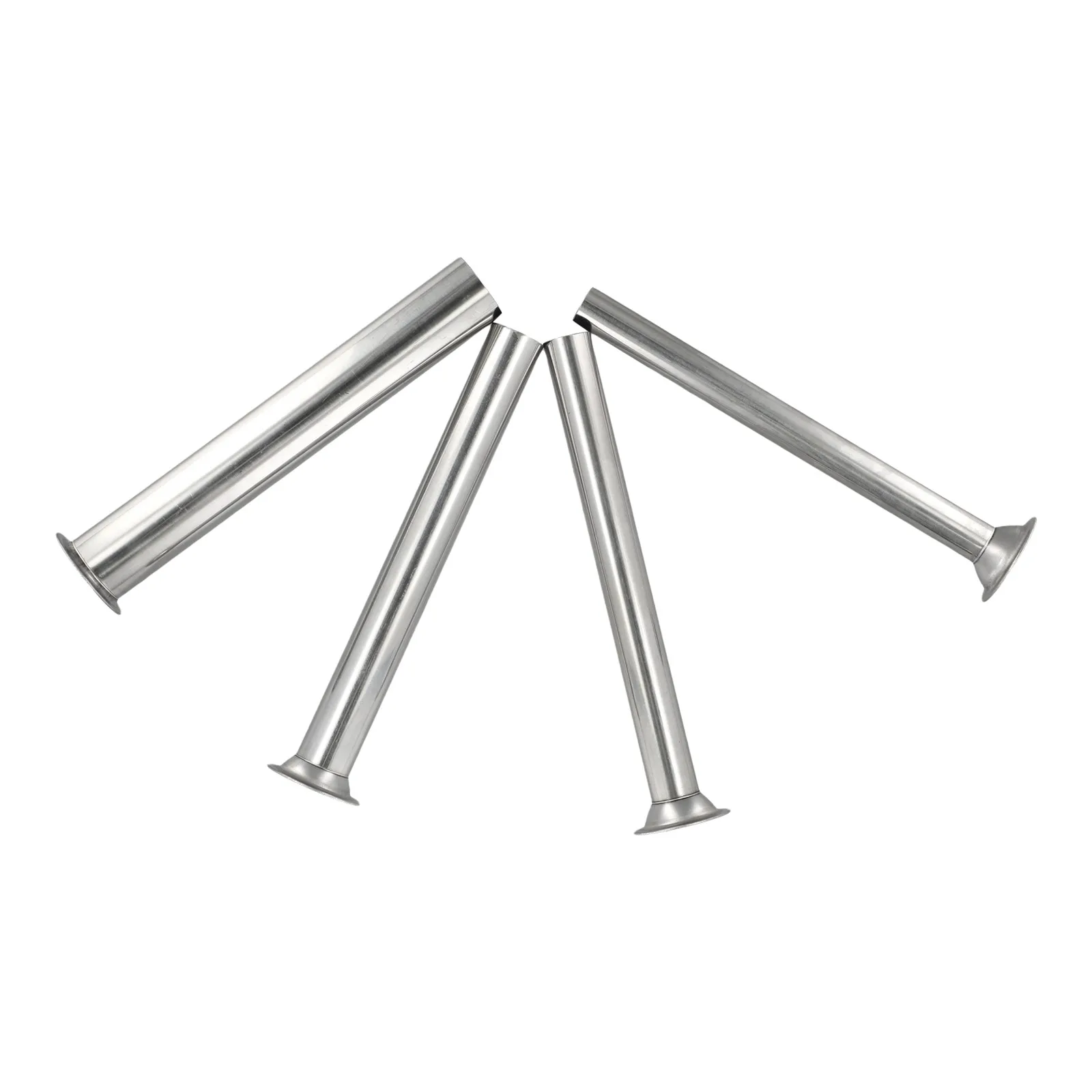 4pc 185/190mm Sausage Stuffing Tubes Stainless Steel Meat Grinder Making Funnel Stuffer For Fits Manual Or Electric Meat Grinder