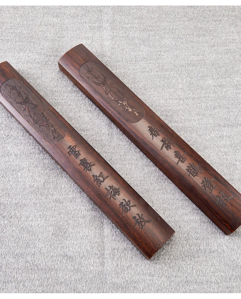 Chinesischen Schriftzug Briefbeschwerer Holz Pinsel Malerei Kalligraphie Briefbeschwerer 19,8-30cm Sandelholz Pisa Papeles Papier Presse Prop – Detail 15