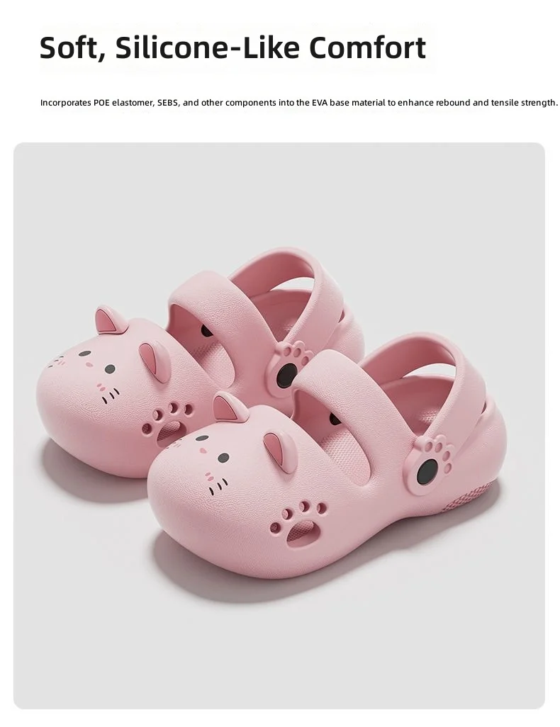 Süße Damen-Katzen-Clogs, leichte EVA-Slipper, atmungsaktiv, rutschfest, weiche Sohle, Garten- und Hausschuhe, sommerliche Freizeitschuhe für Damen, Alltagsschuhe – Detail 7