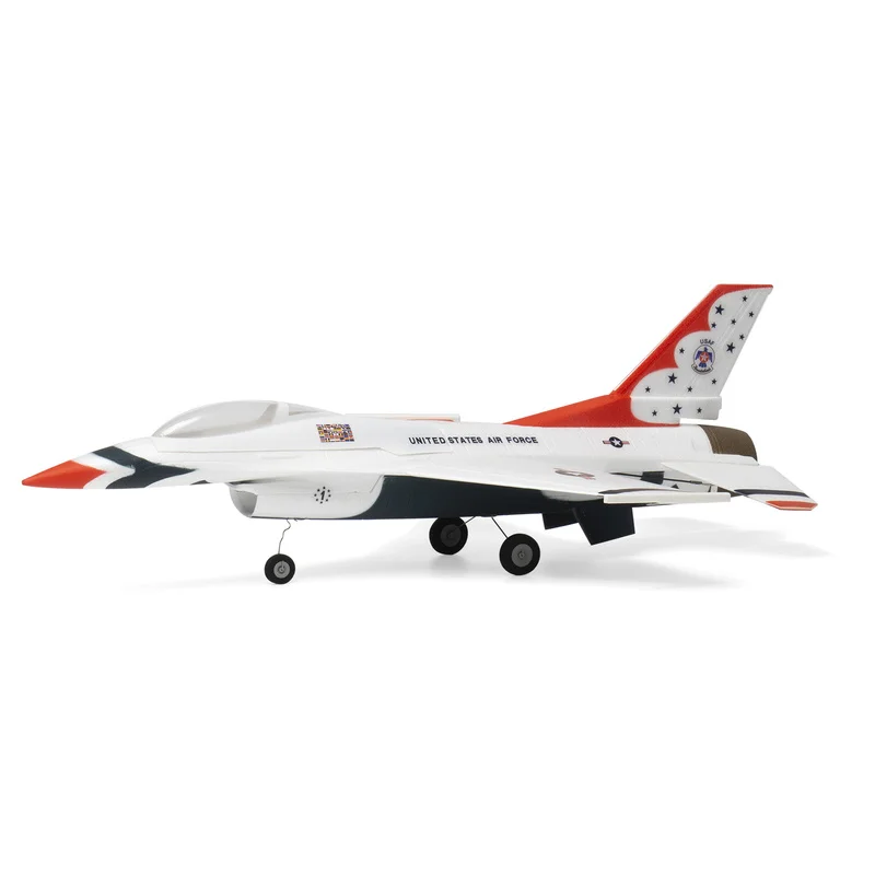 MinimumRC F-16 마이크로 제트 시뮬레이션 30mm 덕트 2S 자이로 자체 안정화 RC 비행기 장난감 원격 제어 고정익 항공기 모델