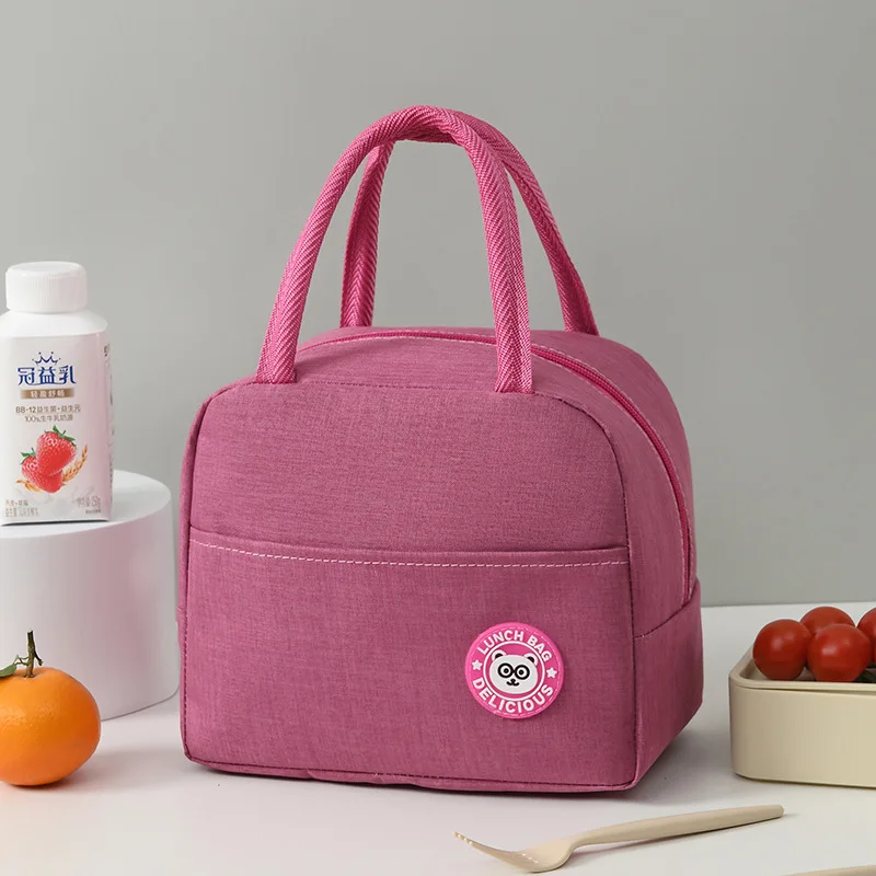 Portable Lunch Bag New Thermal Insulated Lunch Box Tote Cooler Bag Bento Pouch Lunch Container School Food Storage Bags 3