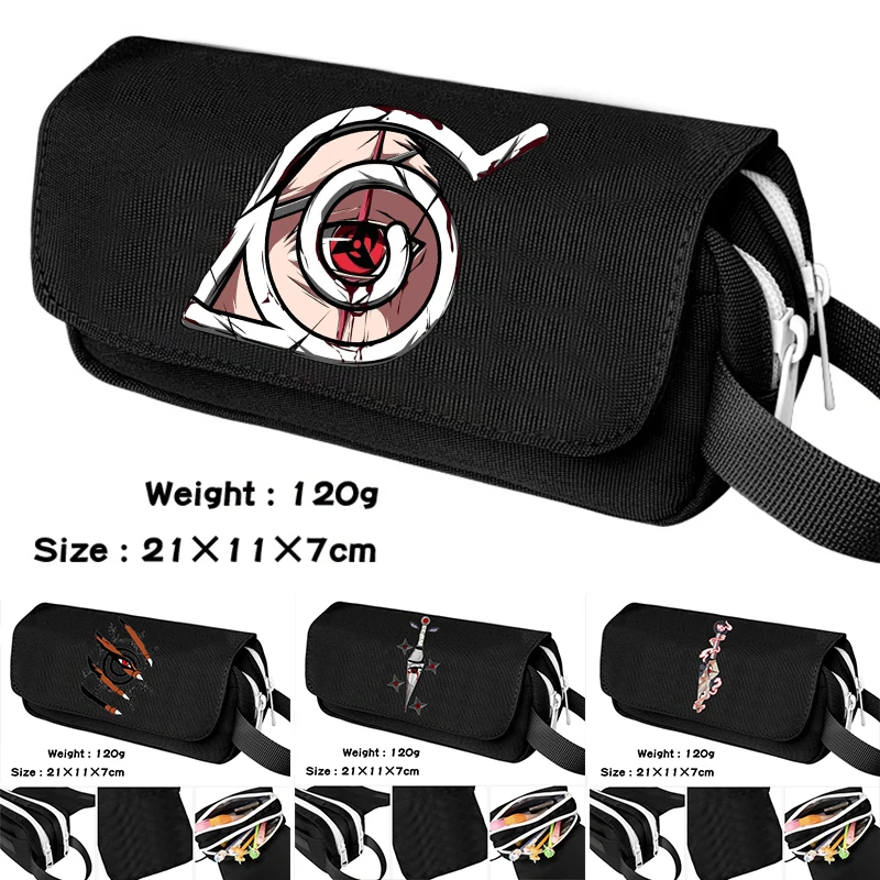 

Футляр для карандашей с рисунком наруто, школьные принадлежности для учеников и студентов, сумки для хранения канцелярских принадлежностей, аниме-карандаши