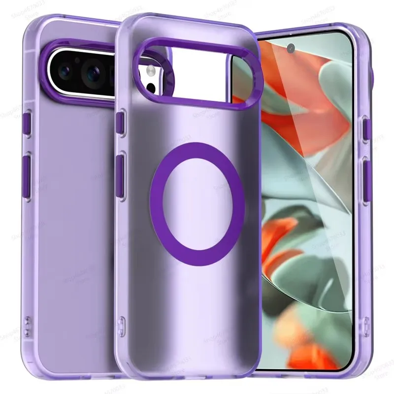 Frosted Armor Magnetic Shockproof Bumper Case