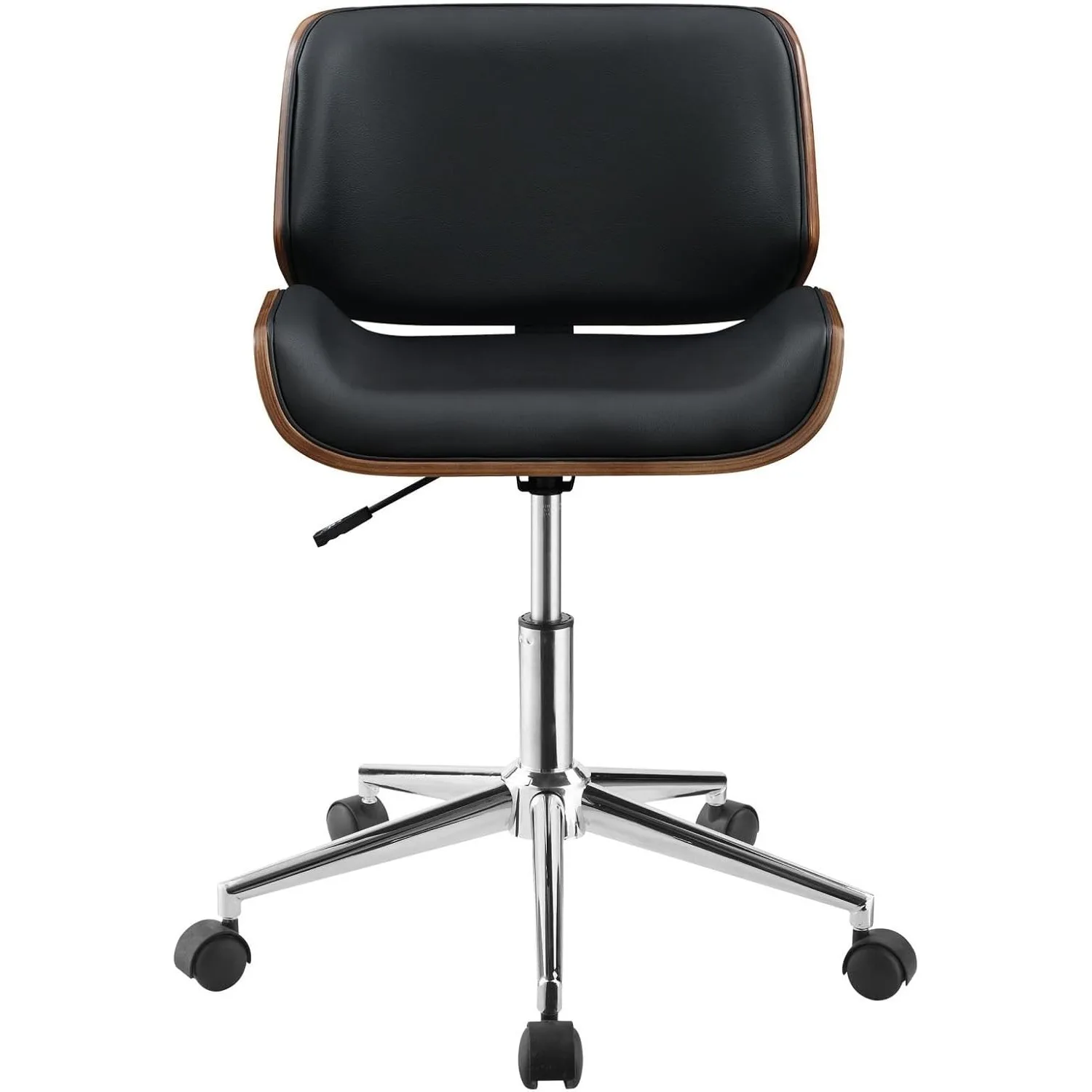 Furnishings Addington Adjustable Height Office Chair Black and Chrome 3