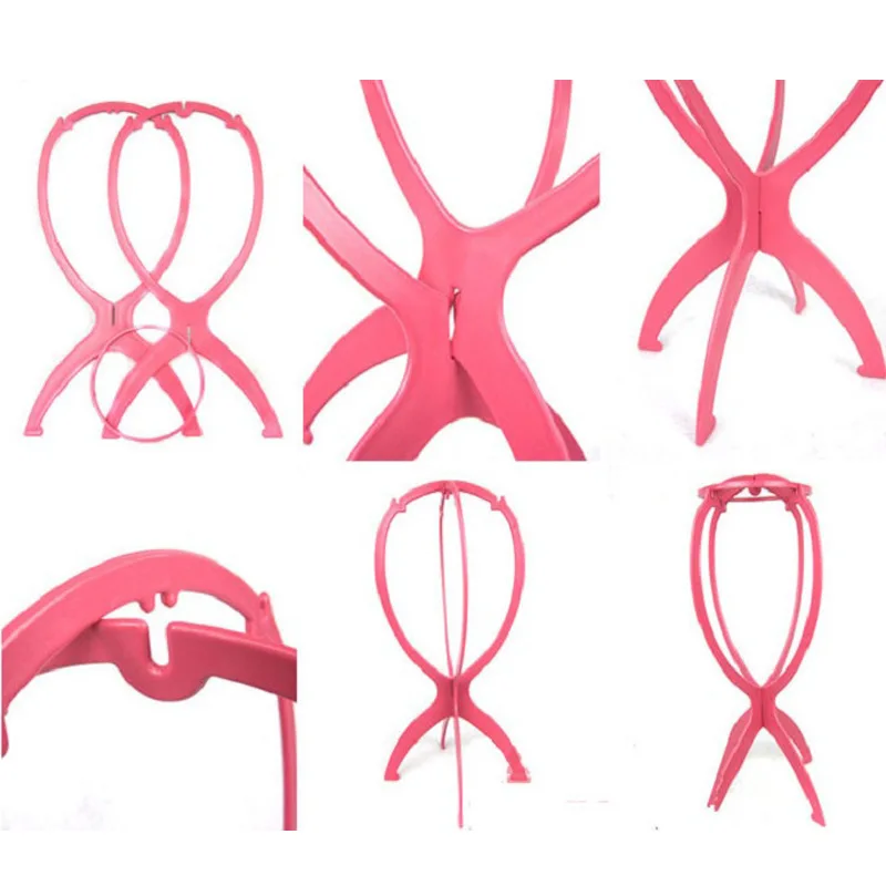 Plastic Wig Stands Portable Hat Display Wig Hang Head Stand Holders Mannequin Head Hair Display Tools Wig Accessories