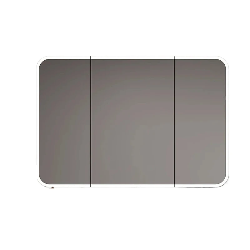 Smart Bathroom Mirror Cabinet Wall-mounted Aluminum Induction Light Storage Mirror Cabinet Simple Home Furniture