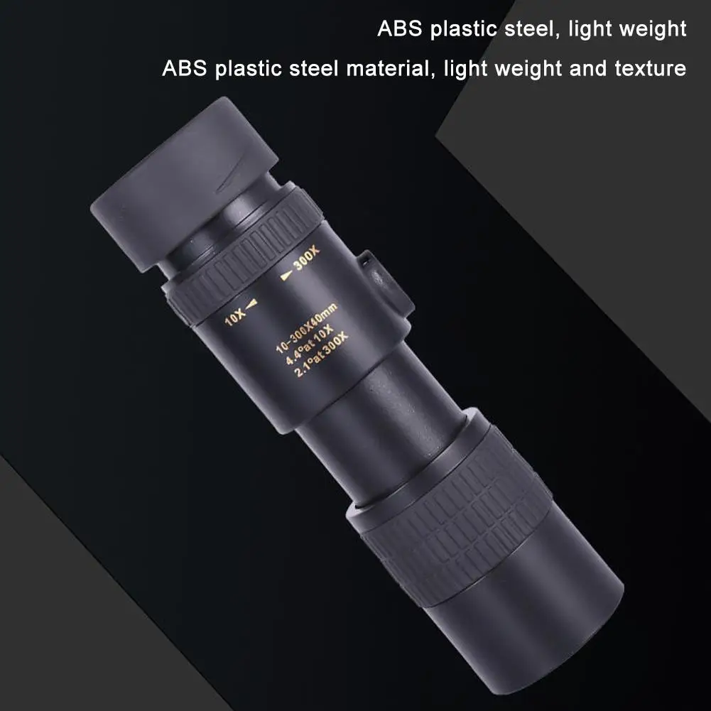 Metal 10-300X Zoom HD Powerful Binoculars Long Range Portable High Quality Professional Telescope Monocular For Hunting K8I0 5