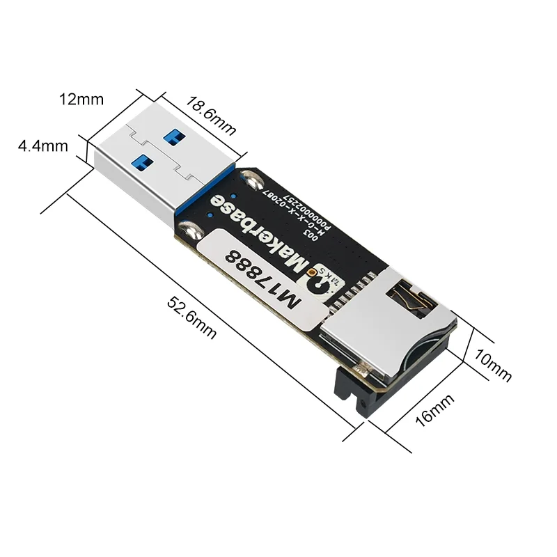 KUFAN MKS EMMC-ADAPTER V2 Upgrade USB3.0 Card Reader Mirror Burning for MKS EMMC Module Micro SD TF Card 3D Printer Accessories