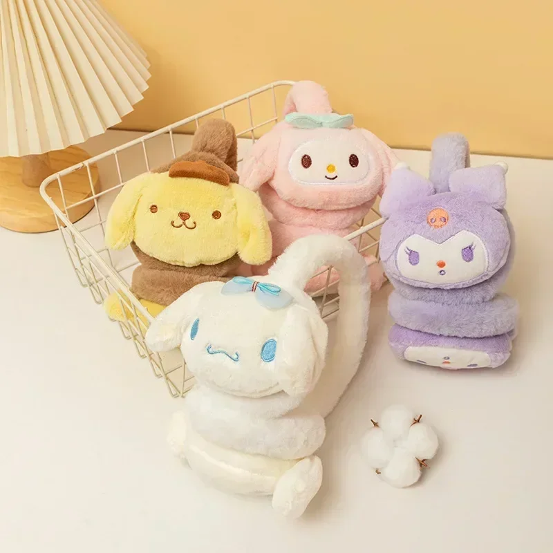 

Kawaii Kuromi My Melody Cinnamoroll Earmuffs Soft Plush Winter Keep Warm Antifreeze Cartoon Kawaii Earmuffs Ear Bags Warm Ears