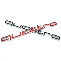 Emblème Quattro 3D ABS pour calandre de voiture, 1 pièce, pour Audi A3 A4 A5 A6 A6L A7 A8 Q3 Q5 Q7 S3 S4 S5 RS3 RS4 RS6, accessoires 6