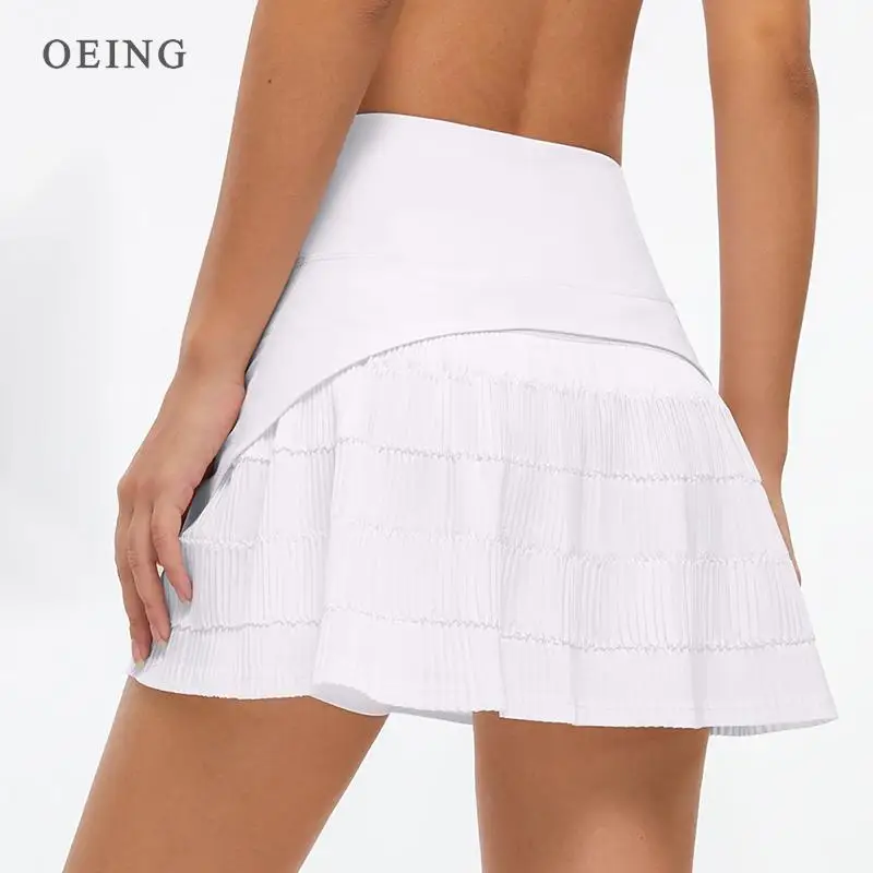 Women Sports Tennis Skirts Fitness Running Shorts High Waist Athletic Skirt With Pockets Pleated Sport Skort Golf Sportswear sports shorts sports skirt