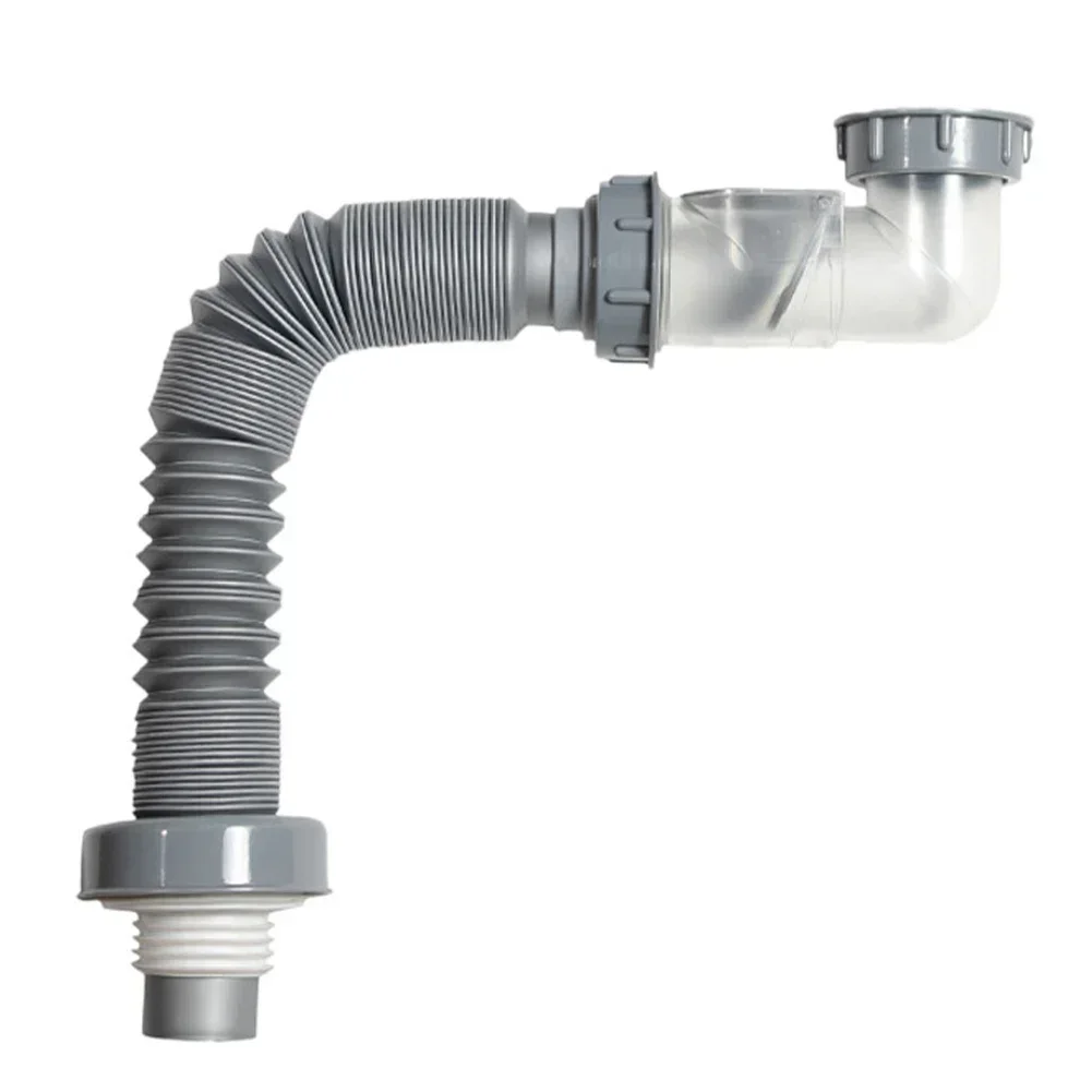 Kitchen Sink Filter Sink Drain Pipe Drain Hose Set Stop Valve For Washbasin Bathroom Deodorizing Scalding-proof