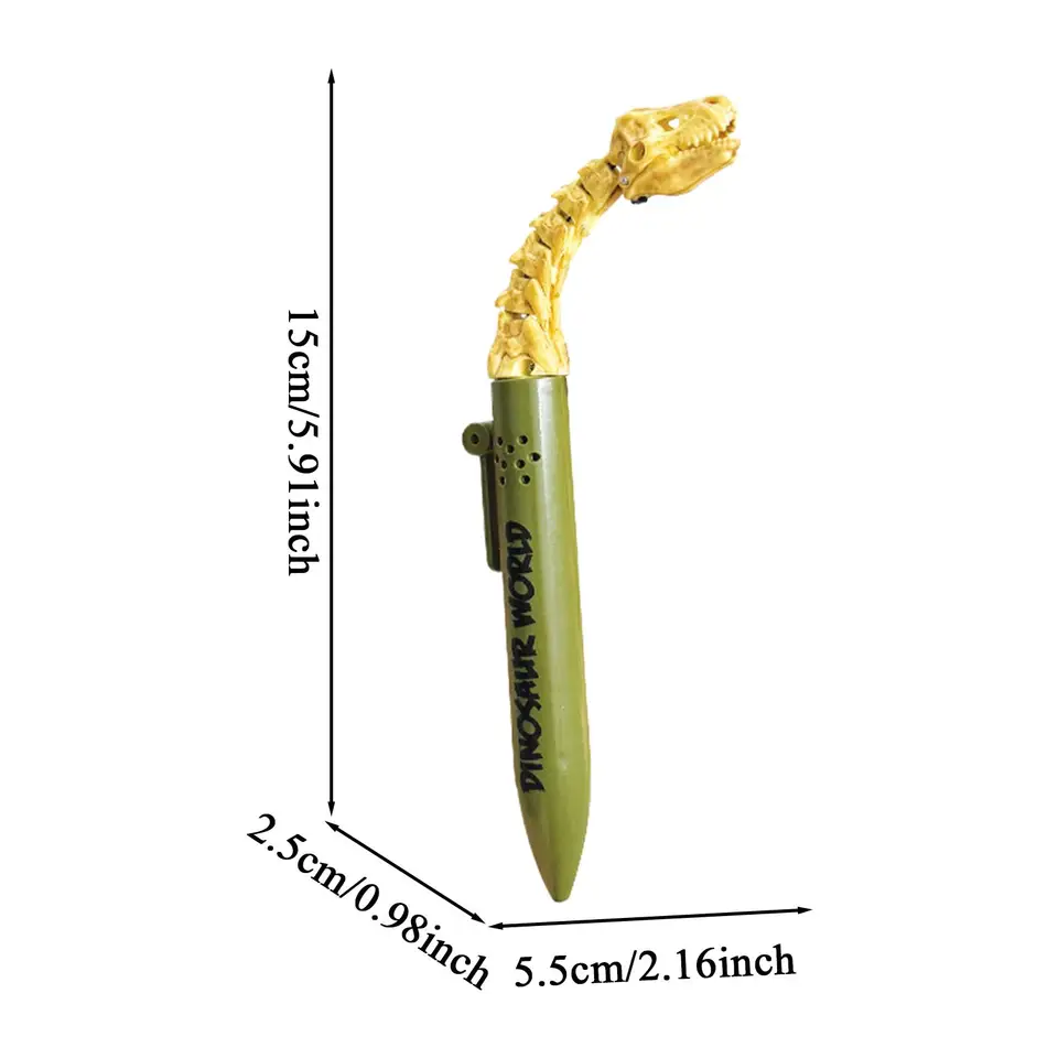Pen Dinosaur Gel - 15 Cm Stylo Drôle D'écriture | Relief De Stress En