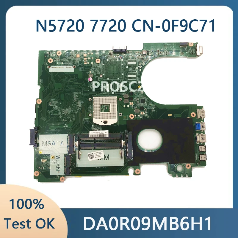 Mainboard para Dell Inspiron 5720 7720 Laptop Motherboard Da0r09mb6h1 Da0r09mb6h1 Hm77 Mainboard Cn0f9c71 F9c71 0f9c71 17r N7720
