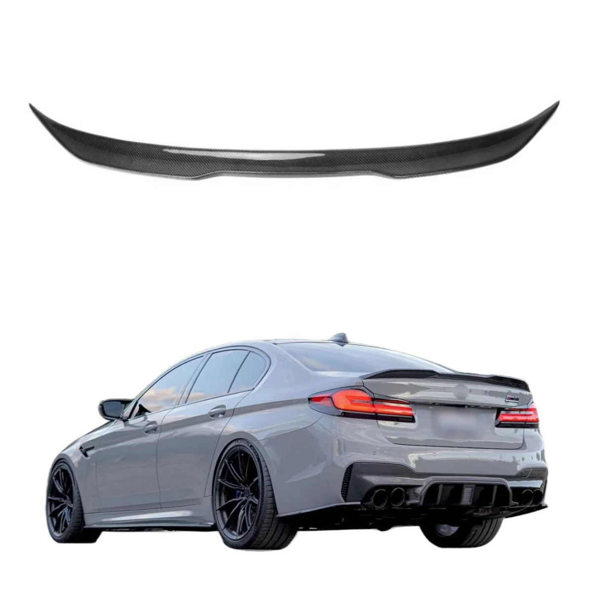 

Carbon Fiber M4 Style Rear Spoiler For BMW 5 Series G30 G38 F90 M5 Tail Wing Rear Spoiler