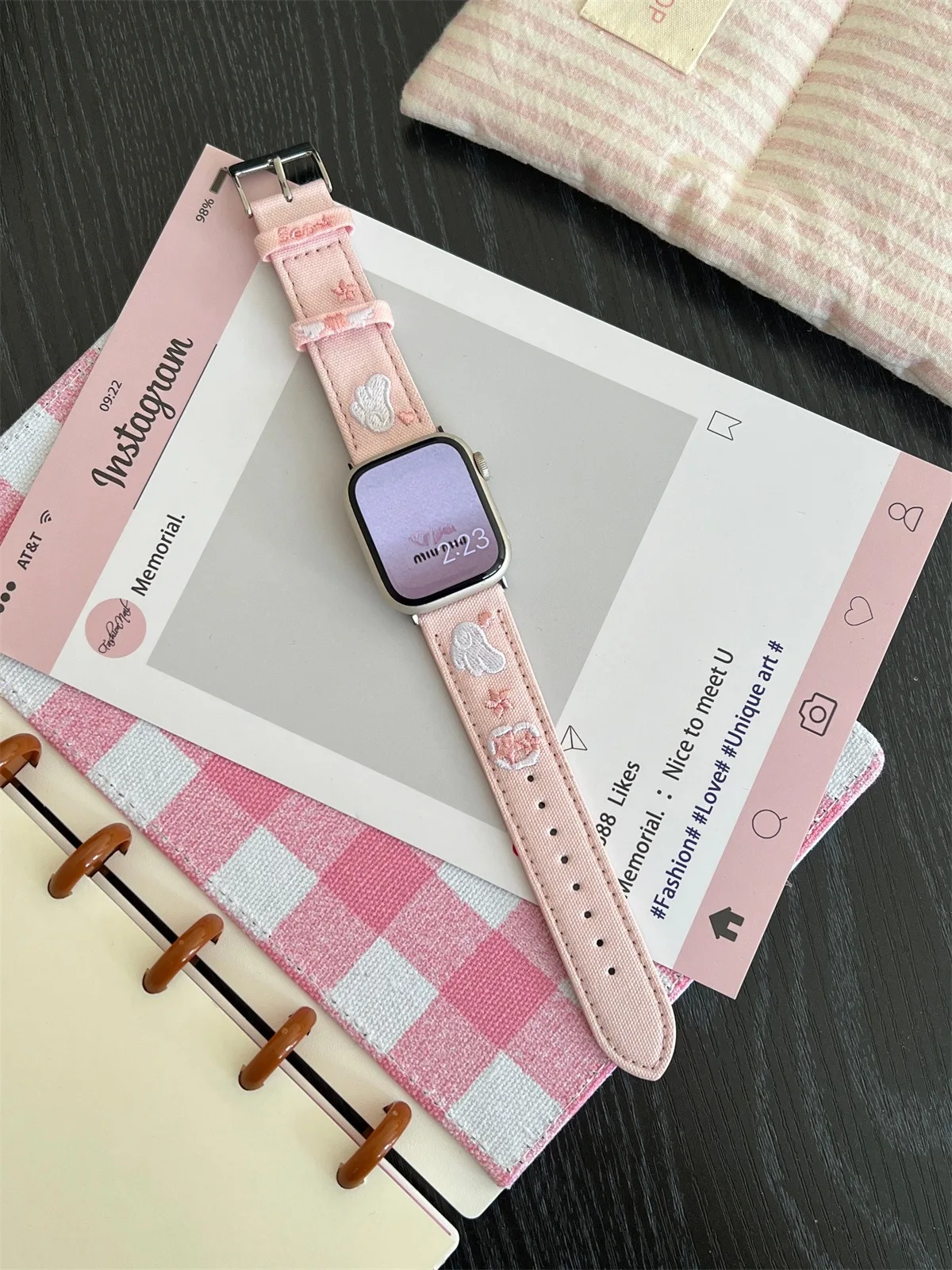 Uhrenarmband für Iwatch 42/44/45/46/49 mm 38/40/41 mm PU-Leder-Mode-Uhrenarmband für Uhrenserie Ultra2 Serie 10/9/8/7/6/5/4/3/2/1_voghion.com