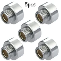 Shower Hose / Head Adaptor 3/4" Female To 1/2" Male Chrome Reducer Female Hose Repair Copper Fittings For Tap Shower Faucet 1