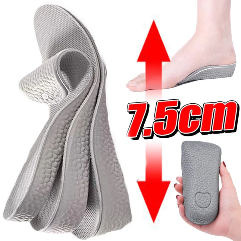

Invisible Height Increase Insoles For Men Women 1.5/2.5/3.5cm Cushion Height Lift Foot Massage Massage Shoes Insole Inserts