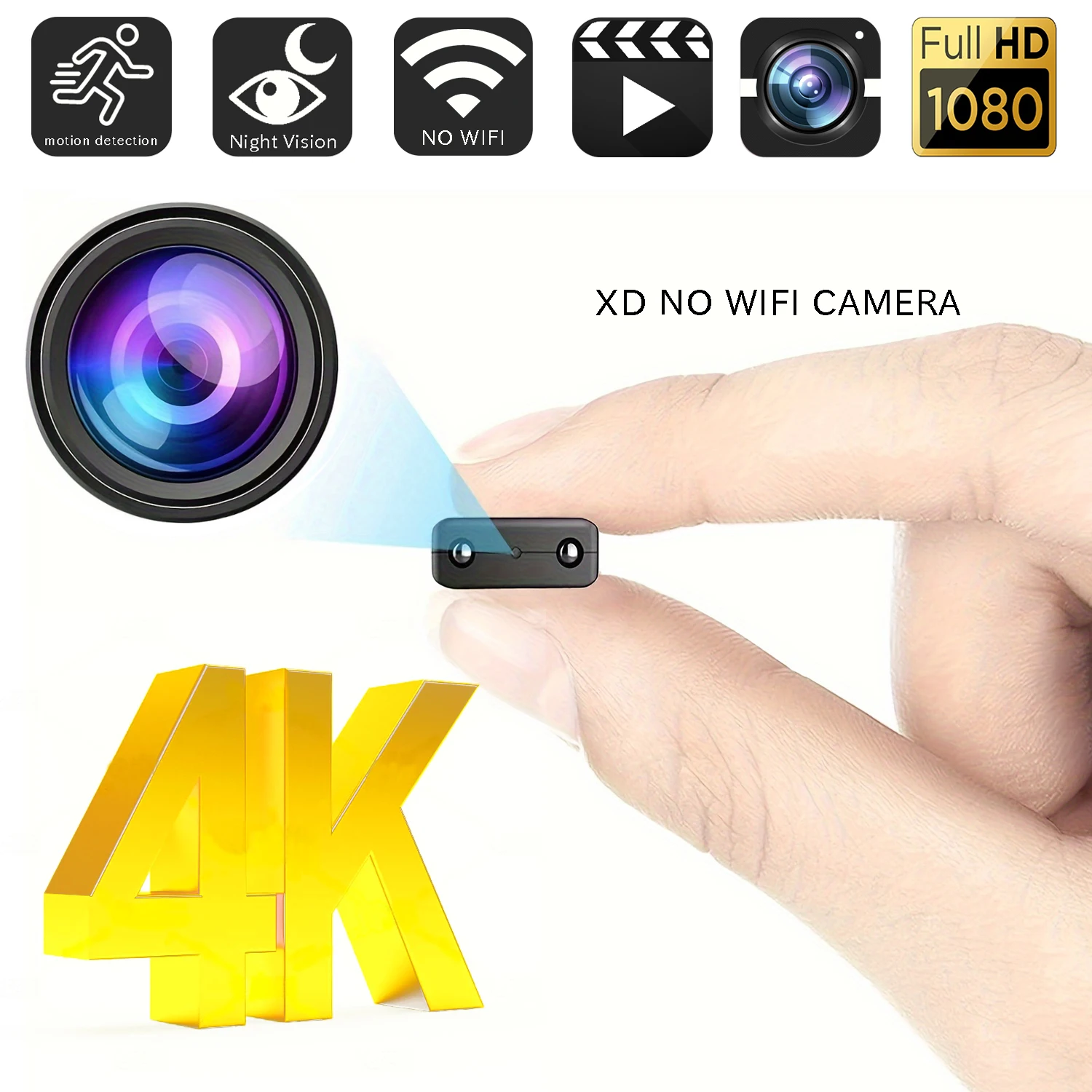 Камера ночного видения 4K HD 1080P Мини ip камера XD