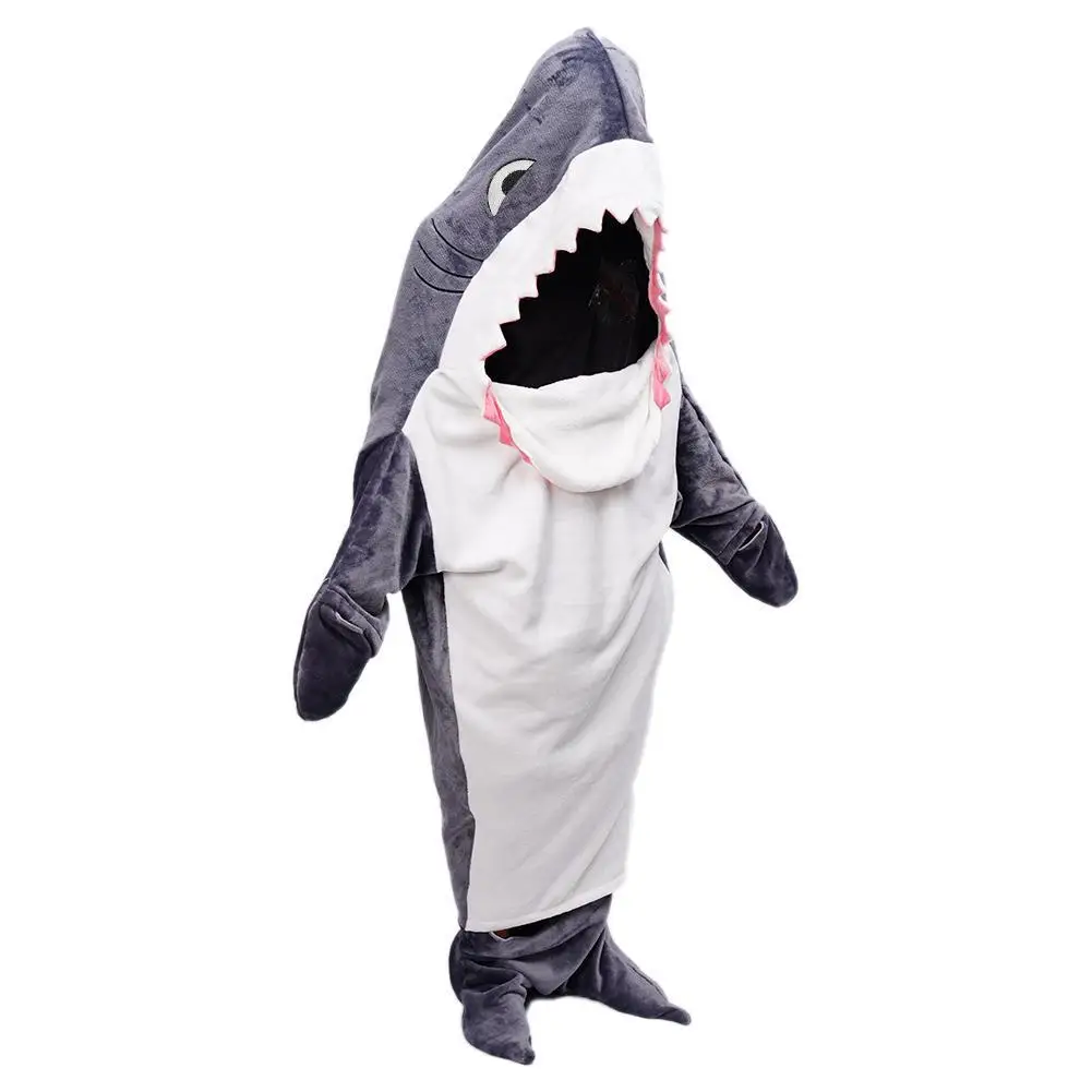 Combinaison requin 3D à capuche pyjama nouveau-né