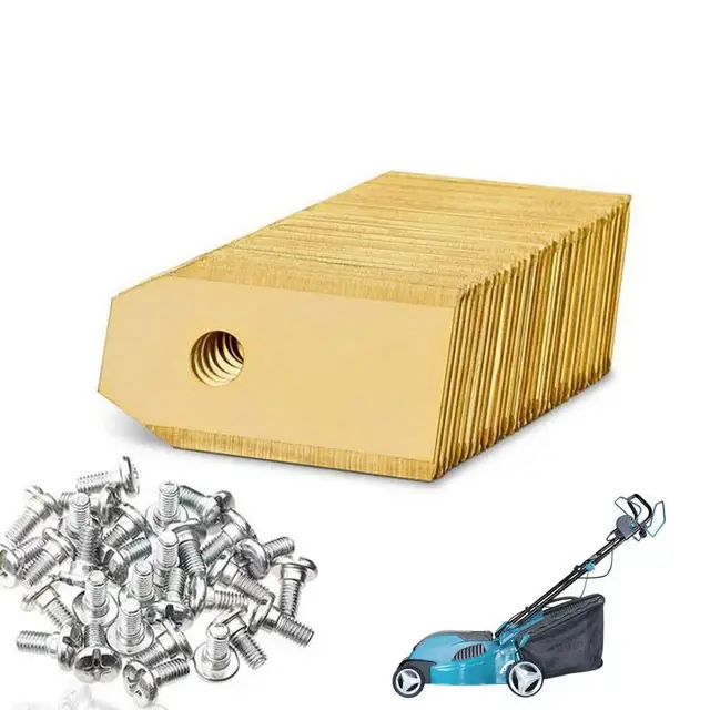 30/45 Pack Pown Robot Blade Gold Lawn Mover Csere Penge Kerti Fűnyíróhoz Automower Yardforce Kert Szerszámok