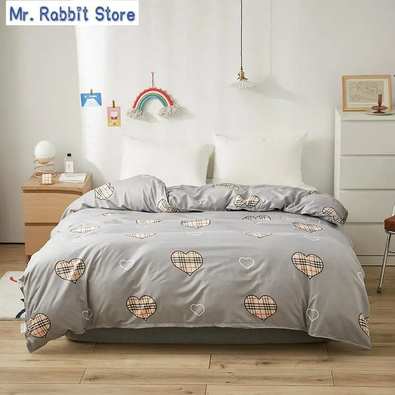 

Double Queen King Size Qulit CoverNeed Order Pillowcases Warm Style Simple Duvet Cover Quilt Cover Bedclothes Bed Sheet Single