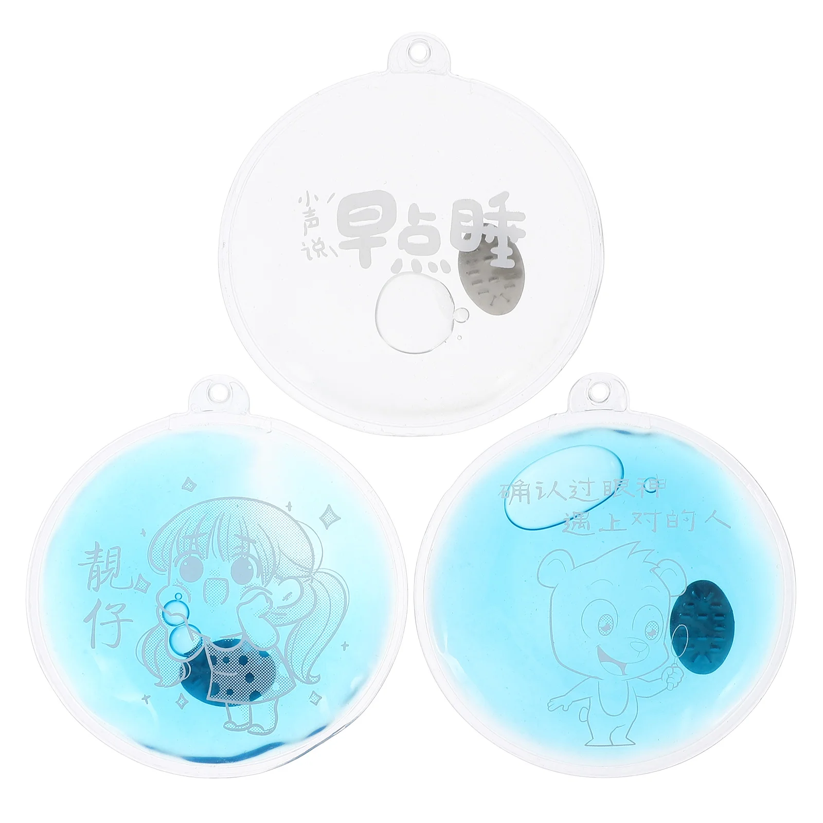 3 Pcs Cartoon Handbags Warm Hand Warmer Reusable Gel Durable Self Heating Handbags Camping Hiking Gear Portable Heat Packs