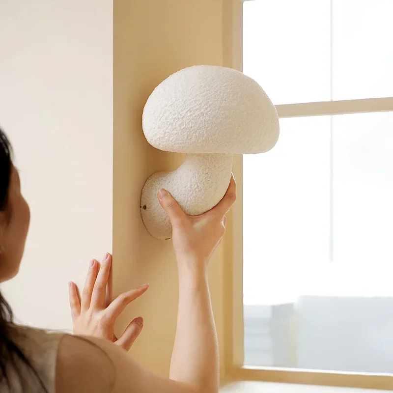Nordic Mushroom Wall Lamp Minimalist Style Entrance Bedside Home Decor Wall Lamp Designer Balcony Bedroom Outdoor Lighting