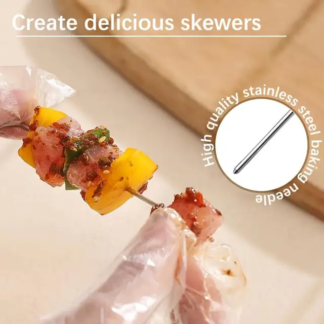 Air Fryer Stainless Steel Grill Vertical Skewer Hanging Oven Kebab Rack Kebab Holder Kitchen Gadgets Grill Outdoor Grill Bracket 5