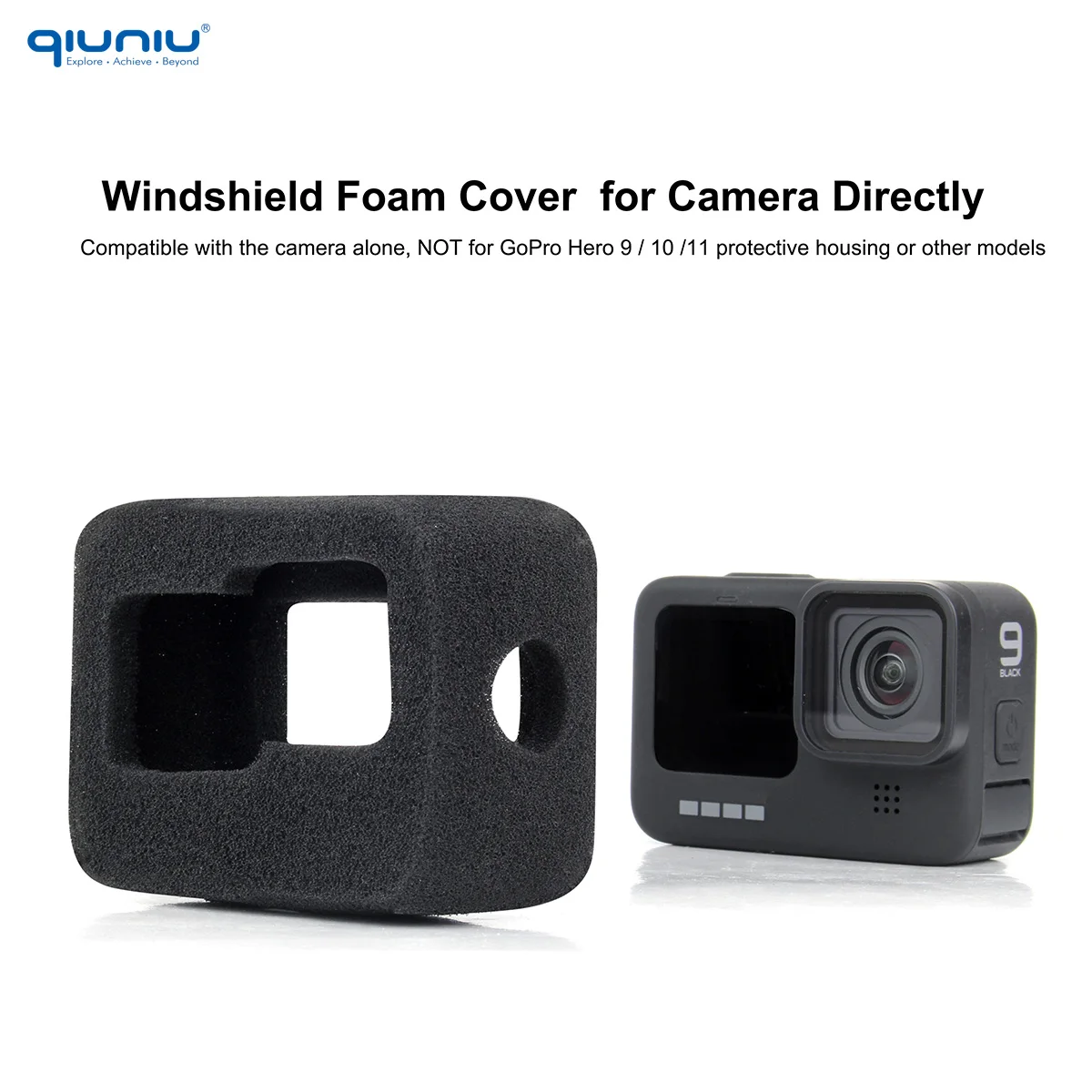 Windshield Foam Windproof Sponge Wind Noise Reduce Cover