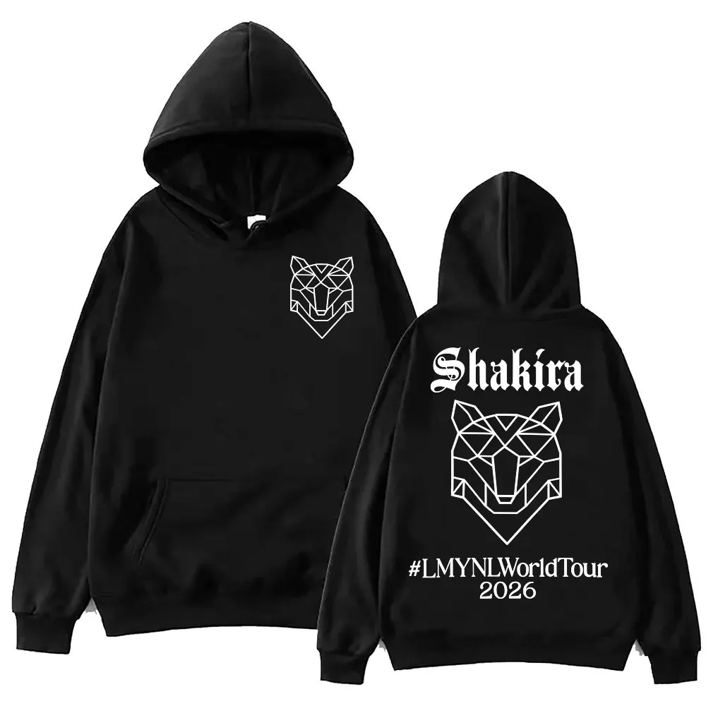 Singer Shakira World Tour 2026 Hoodie High Street Fashion Trend Long Sleeve Sweatshirts Men Women Casual Loose Fleece Pullovers 1