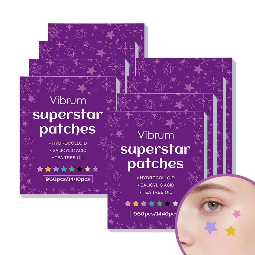 960/1440pcs Hydrocolloid Star Pimple Patches Invisible Acne Patch   Effective Removal Pimple Acne Cover Sticker  Skin Care Tools