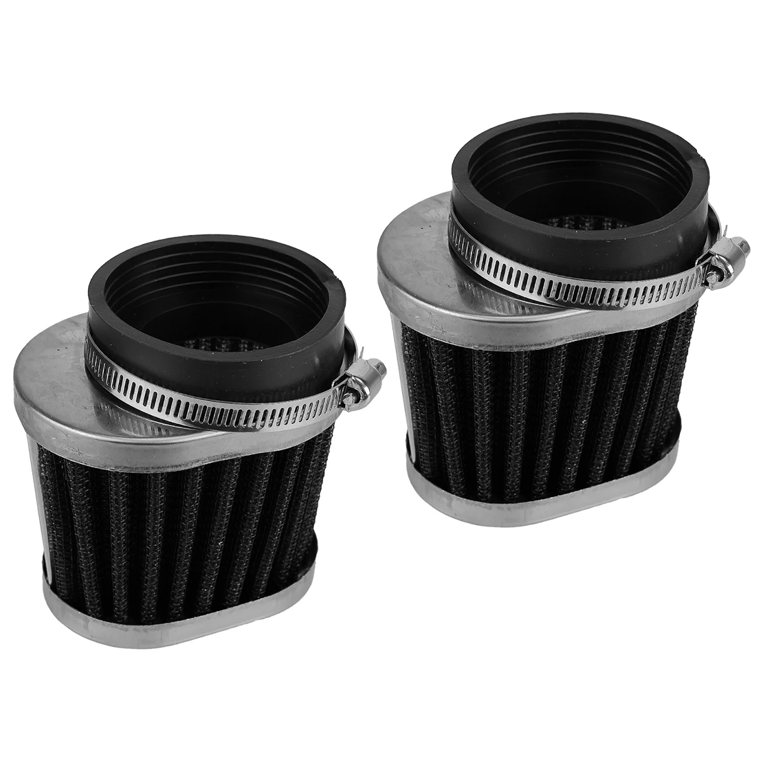 4pcs 54mm Carburetor Air Filter Pod Fit for Honda CB650 CB750C CB900F Kawasaki GPZ750 KZ1000J Suzuki Yamaha XJR1200 Black