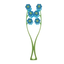 Flower - Shaped Facial Massager Roller for Anti - Wrinkle and Relaxation (Blue)