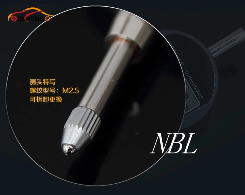 0.001mm Electronic Micrometer 0.00005" Digital Micrometer Metric/Inch Range 0-12.7mm/0.5" for CRIN Injector AHE Measuring Repair 5