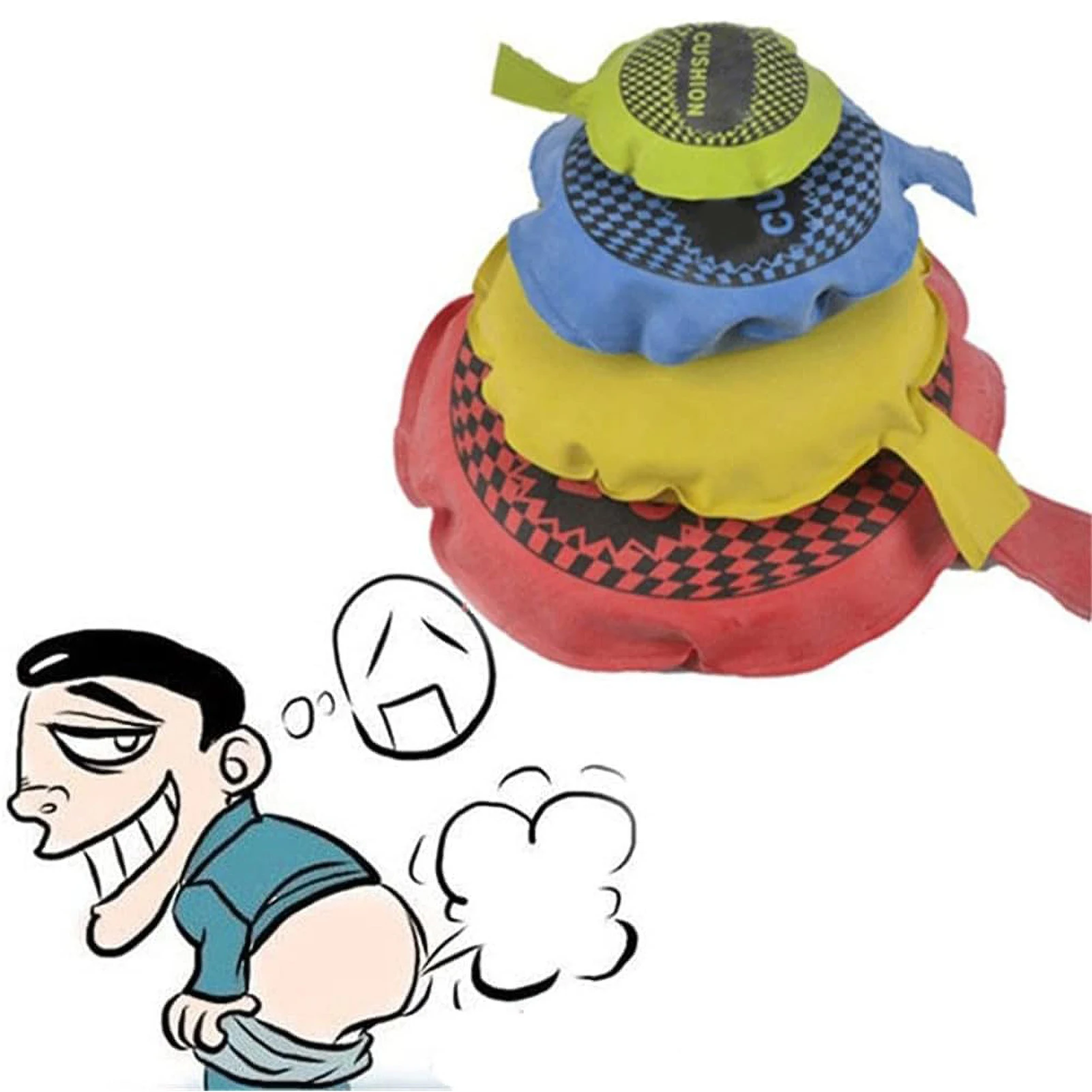 Whoopee Cushion Kids Fun Baby Prank Toys Jokes Gags Pranks Maker Trick Funny Toy Fart Pad Pillow Perdushka Toy Halloween Toys