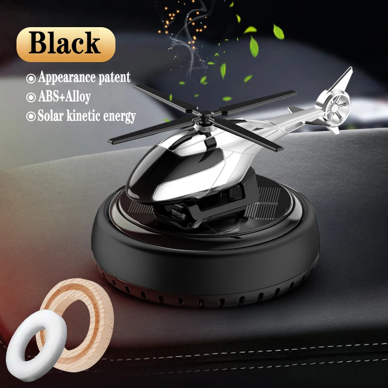 

Helicopter Car Perfume Ornament Air Freshener Solar Powered Auto Dashboard Decoration Airplane Fragrance Diffuser Ornaments