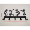 Wall Mounted Coat Rack Vintage Black Metal Key Holder Wall Hooks for Clothes & Hats Stylish Wall Hanger Elegant Artwork 2