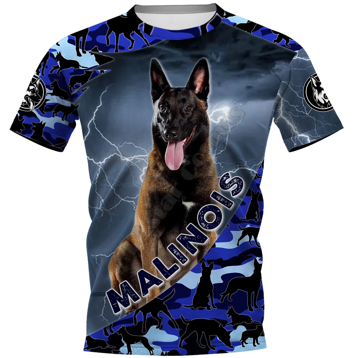 2023 Summer Malinois 3D Printed T Shirts Women for Men Summer Casual Tees Short Sleeve T-shirts Short Sleeve Tops