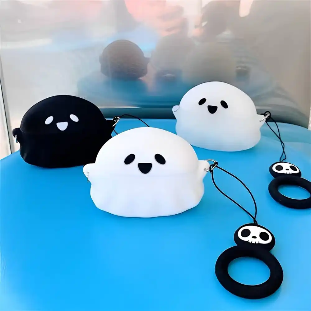 3D Cute Cartoon Funny Ghost Custodia Protettiva Per Auricolari In Silicone Morbido Per Bose Ultra Open Earbuds Cuffie Anti-Caduta Protect Cover