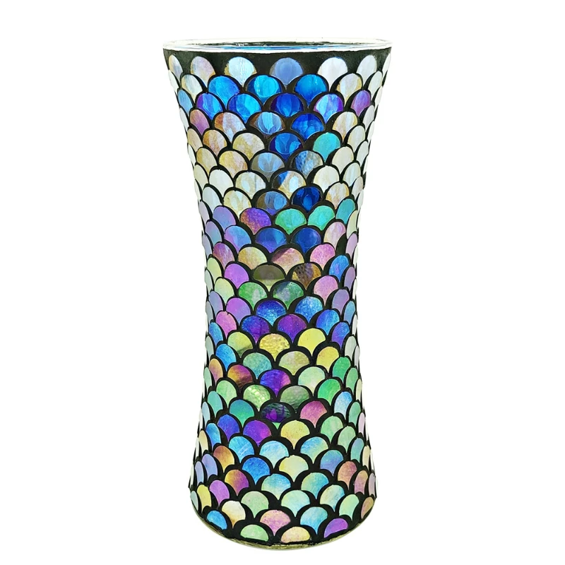 Colorful Scale Glass Mosaic Vase 5