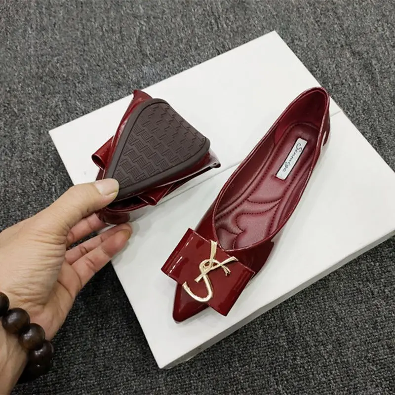 Flats Shoes Women New Spring Autumn Pointed Korean Flat Soft  Chaussure Femme  Zapatos De Verano Mujer 2023 Loafers Woman Shoes 2
