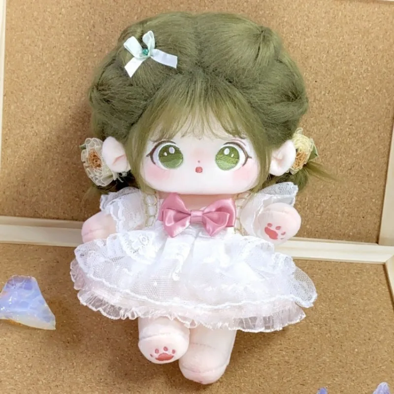 

20cm Kawaii Big Eyed Fat Doll Cotton Doll Idol Stuffed Super Star Figure Dolls No Attribute Fat Body Doll Can Change Clothes Gif