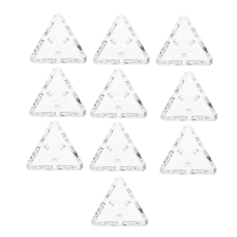 

10/20pcs Clear Acrylic Corner Fixing Buckle Brackets Versatile Connectors Simple Installation for Shelves & Supplies