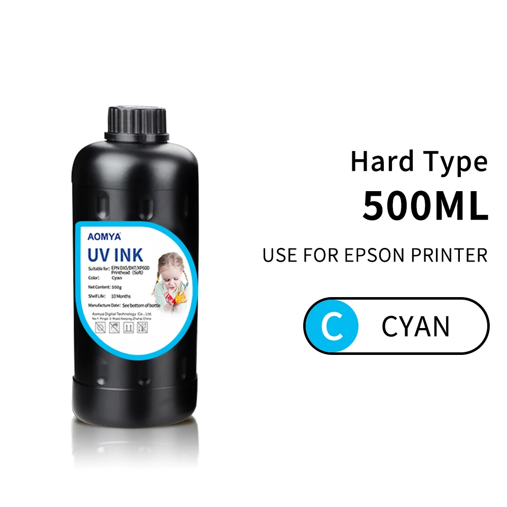 UV Ink For Epson DX4 DX5 DX7 Print Head 3D Led UV Ink for Epson L805 1390 1430 1410 L800 L1800 flated Inkjet Printer 500ml inkjet printer ink